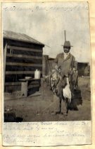 George Monroe with geese in Willows, CA